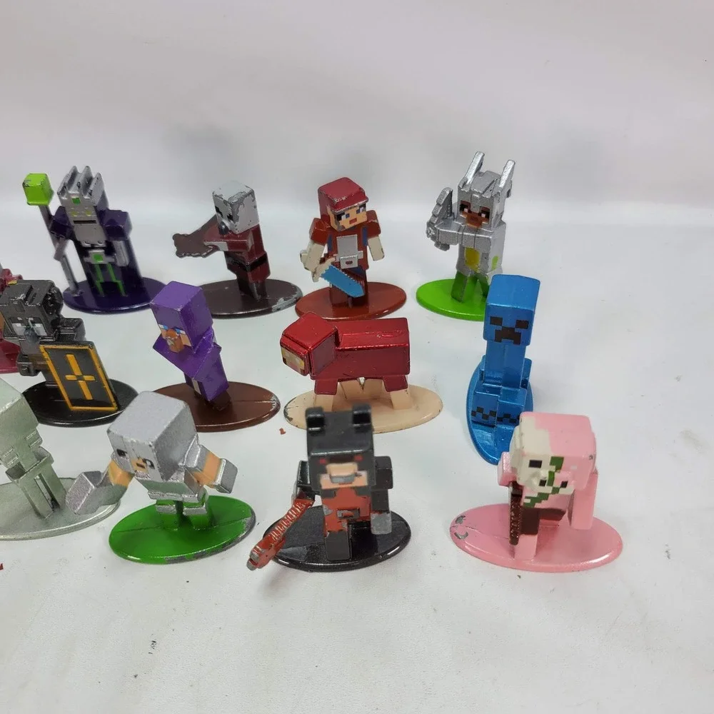 Jada Toys Minecraft Dungeons Nano Metalfigs Die-Cast Metal Mini Figures Lot 14pc